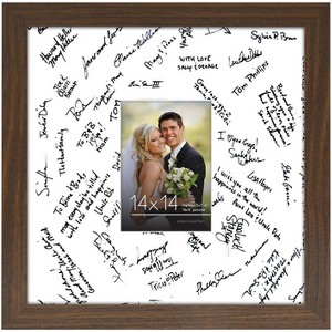 Americanflat 14x14 Wedding Picture Frame with shatter-resistant glass - Available in a variety of Colors - 1 of 4