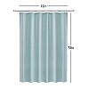 LunaLulinlk Eco-Friendly Waffle-Weave Fabric Shower Curtain - 4 of 4