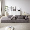 108 Modern Chenille Sectional Sofa with 6 Pillows - Right Chaise Configuration" - 2 of 4
