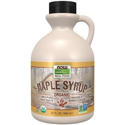 Organic Maple Syrup Grade A by Now Foods  -  32 oz Liquid