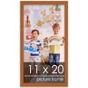 PosterPalooza | Slim Profile Brown Picture Frame - UV Acrylic, Foam Board Backing, Hanging Hardware - 2 of 4