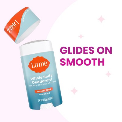 Lume Whole Body Women&#8217;s Deodorant - Smooth Solid Stick - Aluminum Free - Unscented - 2.6oz_10