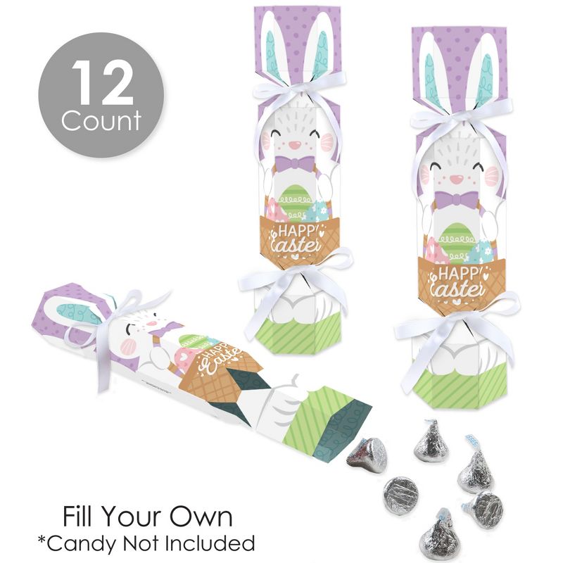 Big Dot of Happiness Spring Easter Bunny - No Snap Happy Easter Party Table Favors - DIY Cracker Boxes - Set of 12, 4 of 10