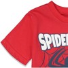 Marvel Avengers Spider-Man Toddler Boys T-Shirt Shorts Set Spiderman: Red / Blue  - 4 of 4