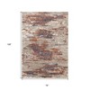 Beige Rust And Blue Abstract Area Rug - 3 of 4