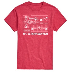 Men's - Star Wars - The Mandalorian N1 Starfighter Short Sleeve Graphic T-Shirt - 1 of 4