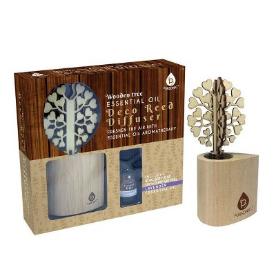 Pursonic 3D Tree Reed Difuser with 100%  Pure Lavender Essential Oil