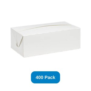 Inno-Pak Dinner Box White Recyclable & Compostable - Case of 400 - 1 of 2