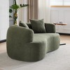 Hrinhom 66.9"W Curved Loveseat Sofa,Modern Full Compression Sponge Sofa,No-Assembly - 4 of 4