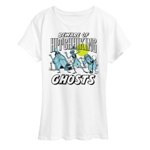 Women's - Disney - Haunted Mansions Park Attraction Hitchhiking Ghosts Short Sleeve Graphic T-Shirt - 1 of 4