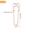 Unique Bargains Metal DIY Blankets Crafts Brooch Making Home Sewing Large Safety Pins 24 Pcs - 2 of 4