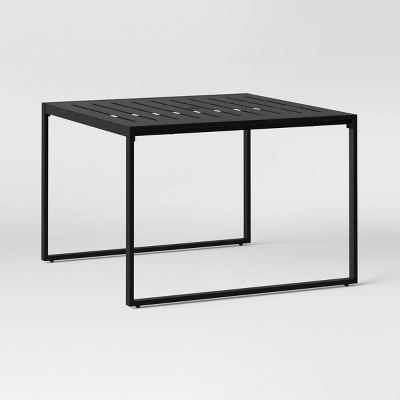 Henning 4 Person Square Patio Dining Table - Black - Project 62™