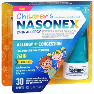 Nasonex Children's Allergy & Congestion 24 hour Relief  Nasal Spray, 0.25 Oz - 1 of 4