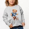 The Juniper Shop Watercolor Soccer Bear Toddler Sweatshirt - 3 of 4