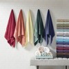SEVOBAL Bath Towel and Washcloth Sets Ultra Soft Cotton 8 Piece Absorbent Towel Set for Bathroom Use, Dark Navy, 14.5"*10.5"*9" - 3 of 4