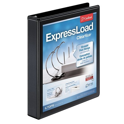 Cardinal ExpressLoad ClearVue 1.5" 3-Ring View Binder 943635
