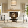 Modern Accent Chair, Cozy Reading Chair Upholstered in Plush 420G Fabric, with Spring Foam Cushion, for Bedroom and Living Room - 2 of 4