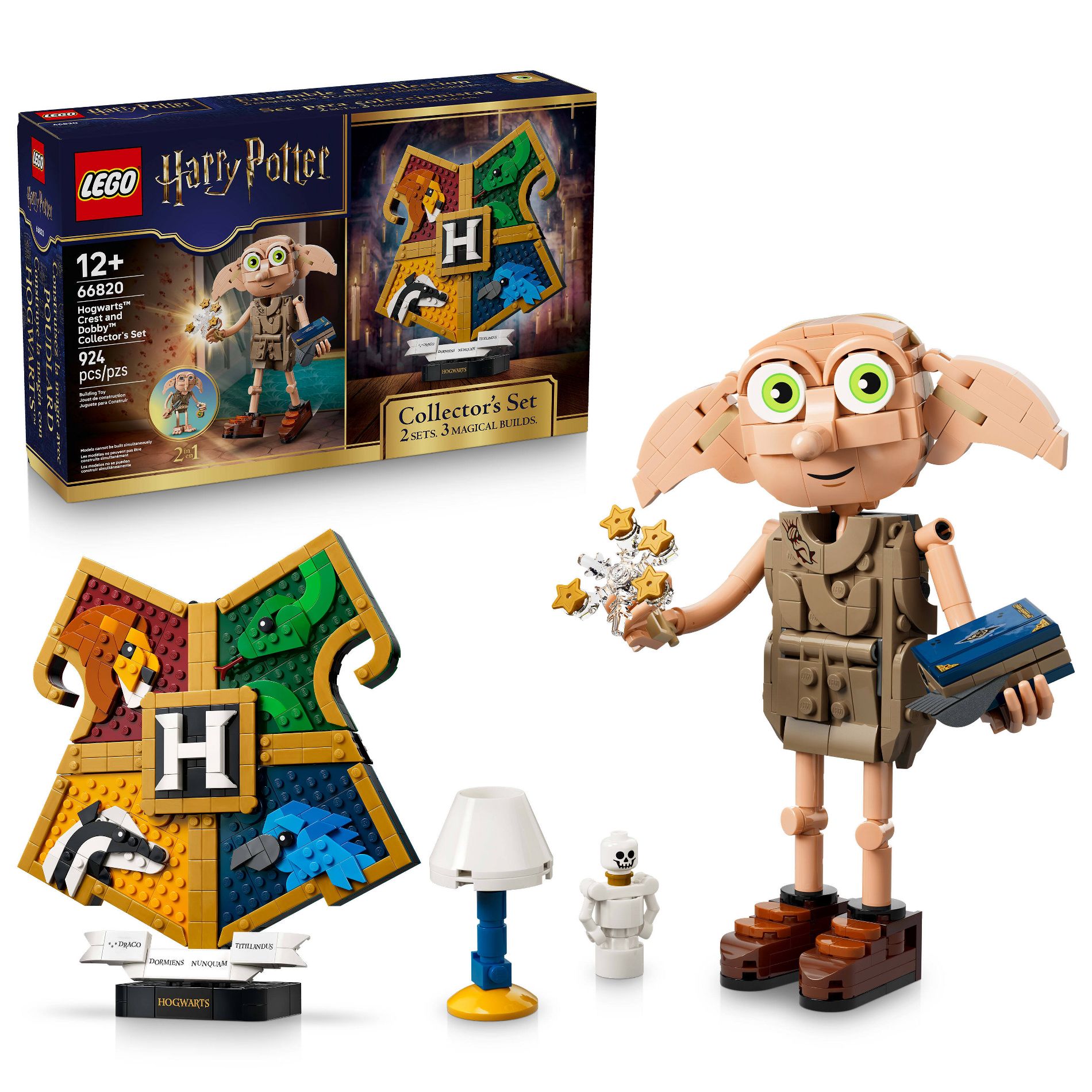 LEGO Harry Potter Hogwarts Crest and Dobby Collector's Set 66820