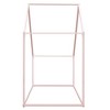 Kids Metal House Bed Anti-Slip Noise Free Twin Size Roof Design Toddler Floor Bed Metal Bed Frame for Kids Boys Girls Teens - 4 of 4