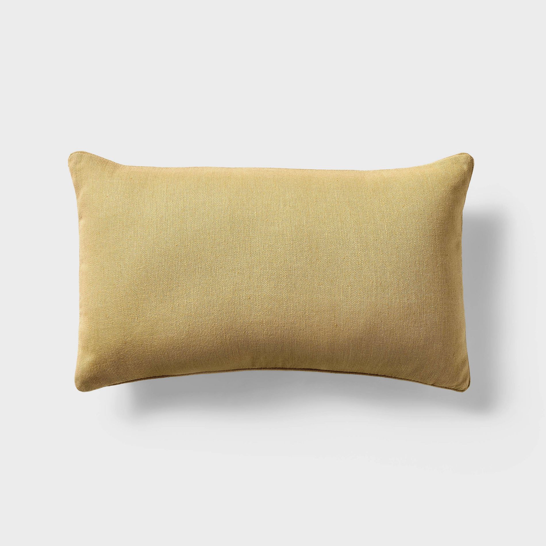 Lumbar Linen Throw Pillow Yellow - Threshold™ a collection with @ThisOakHouse