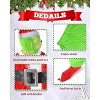 Angel Sar Green Monster Christmas Costume Adult, Grinch Santa Claus Outfit with Latex Mask & Hat, 7-Piece Halloween Cosplay Set - 4 of 4
