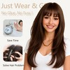 Jessie's Wig 22Inch Lace Frontal Straight Wig With Bangs 5X5 Lace Brown Color 1 Pc/Pack - 2 of 4