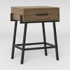 Corinna Angle Leg Side Table Wood - Threshold™: Modern Rectangle Accent Table - 3 of 4