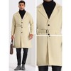 Lars Amadeus Men's Formal Lapel Collar Classic Single Breasted Trench Coat - image 4 of 4