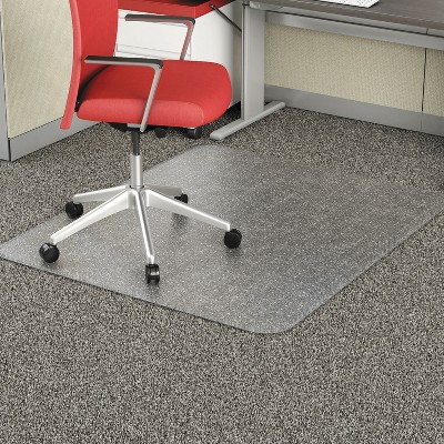 3'10"x5' Rectangle Solid Vinyl Office Chair Mat Clear - Alera