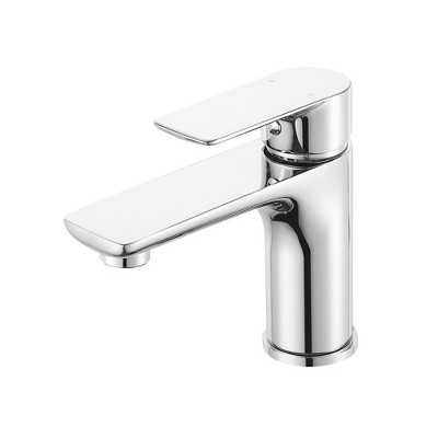 PAGED Brass Bathroom Faucet Single Handle Lavatory Basin Sink Faucet with Advanced Aerator, 1-Hole Faucet for Bathroom Sink