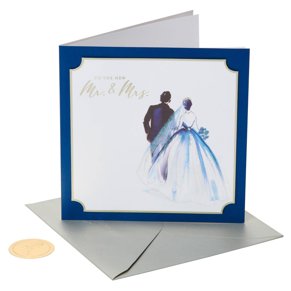Photos - Envelope / Postcard Card Wedding Painterly Couple - PAPYRUS