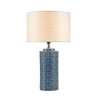 Agape Ceramic (Includes LED Light Bulb) Table Lamp White - Ink+Ivy: Modern Drum Shade, Ceramic Base, 20-Inch Height - 4 of 4