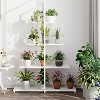 Bookcase, 4-Tier Ladder Bookshelf, A-Shaped Ladder Shelf Display, Ladder Shelf Storage Organizer for Living Room, Home Office - 3 of 4