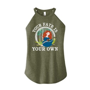 Women's - Disney - Merida Your Fate Is Your Own Graphic High Neck Tank - 1 of 3