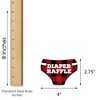 Big Dot of Happiness Lumberjack - Channel the Flannel - Diaper Shaped Raffle Ticket Inserts - Buffalo Plaid Baby Shower Diaper Raffle Game - Set of 24 - 3 of 4