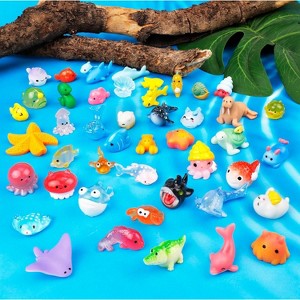 42-Piece Mini Resin Animal Figurines Set, 42 Unique Styles for Fairy Garden and Dollhouse Scene Decor - 1 of 4