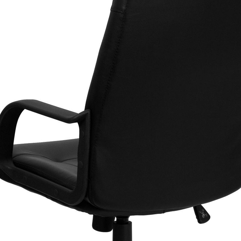 Flash Furniture Holly High Back Black Glove Vinyl Executive Swivel Office Chair with Arms, 6 of 13