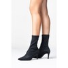 Thalin - Black Stretch Side-Zip Stiletto Boot (Women) | Prologue Shoes - 2 of 4