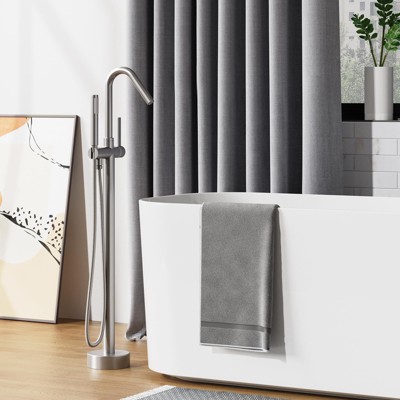 Freestanding Bathtub Faucet, Floor-Mount Tub Filler Chrome,Standing Tub Faucet