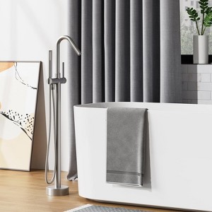Freestanding Bathtub Faucet, Floor-Mount Tub Filler Chrome,Standing Tub Faucet - 1 of 4