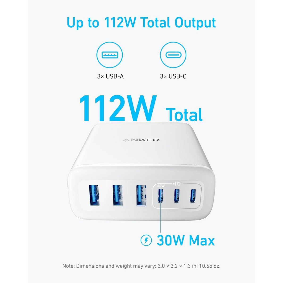 Anker Desktop Charger, Fast Charging USB C Charger - thumbnail 4