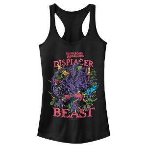 Juniors Womens Dungeons & Dragons Displacer Beast Racerback Tank Top - 1 of 4