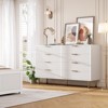 3/5/6/8 Fluted Drawer Dresser for Bedroom, Modern Chest with Deep Drawers and Wide Top, Wooden Dresser Organizer for Living Room - 3 of 4