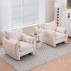 ModernLuxe Chenille Fabric Accent Chair, Upholstered Armchair with Pillows and Side Pocket for Living Room, Bedroom or Office - 4 of 4