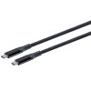 Monoprice Durable USB 3.2 Gen 2 Type-C Data and Power Nylon-Braid Cable - 1 Meter - Black | 5A/100W - AtlasFlex Series - 2 of 4