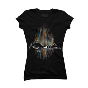 Junior's Design By Humans aurora By kharmazero T-Shirt - 1 of 3