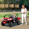 Infans 24V Kids Ride On Dump Truck 2-Seater Electric Truck w/ Remote Control Red - 4 of 4
