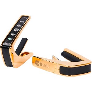 Thalia Deluxe Series Gold Guitar Capo Moon Phases on Pearl - 1 of 4