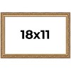 PosterPalooza | 18x11 Wood Antique Frame with UV Acrylic, 4 Finishes: Bronze, Gold, Silver, and Black - 2 of 4