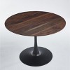 42" Round Dining Table for 4-6 Person, Modern Wood Kitchen Table with Metal Base, Circle Table for Living Room Apartment Restaurant (Only Table) - 3 of 4